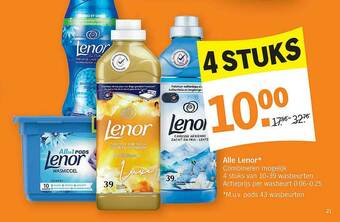 Albert Heijn Alle Lenor aanbieding