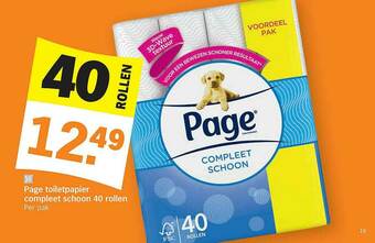 Albert Heijn Page Toiletpapier Compleet Schoon aanbieding