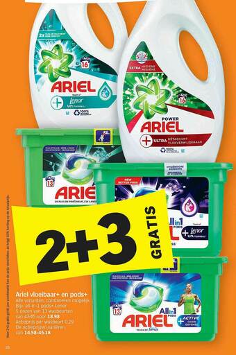 Albert Heijn Ariel Vloeibaar En Pods aanbieding