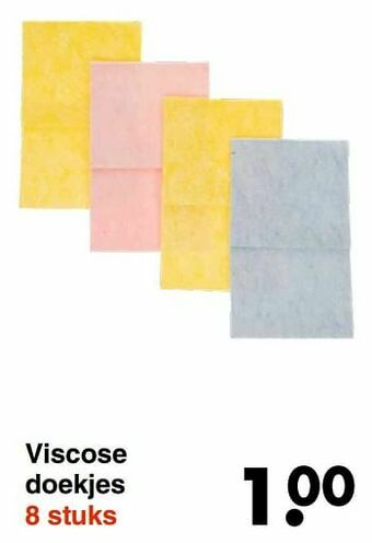 Wibra Viscose doekjes aanbieding