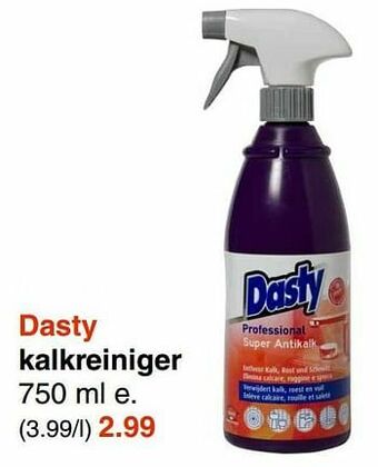 Wibra Dasty kalkreiniger aanbieding