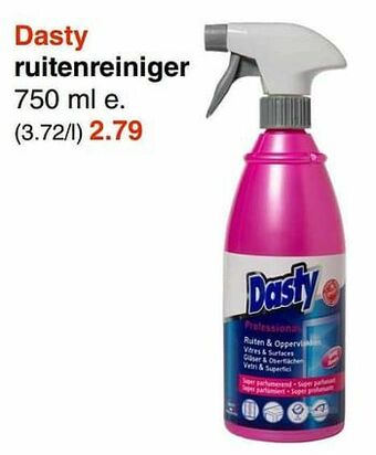 Wibra Dasty ruitenreiniger aanbieding