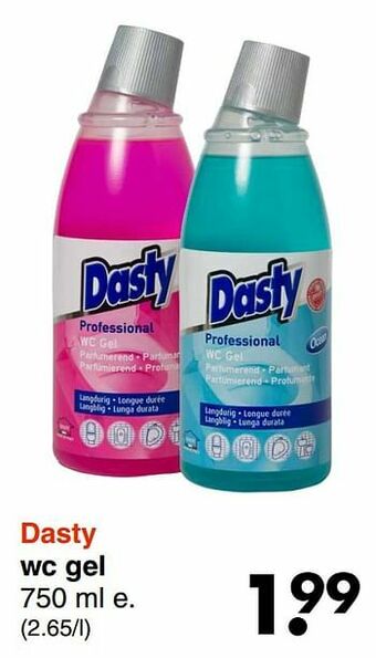 Wibra Dasty wc gel aanbieding