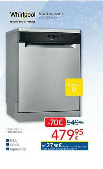 Eldi Whirlpool Vaatwasser aanbieding