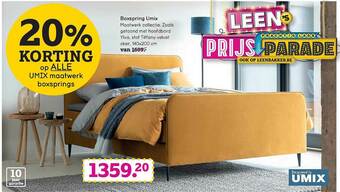 Leen Bakker Boxspring Umix aanbieding