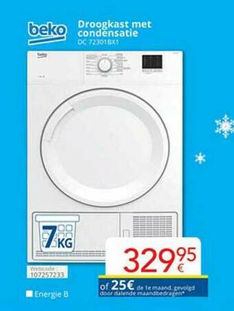 Eldi Beko Droogkast Met Condensatie aanbieding