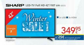 Eldi Sharp Led-tv Full Hd 42 aanbieding
