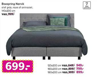 Leen Bakker Boxspring Narvik aanbieding