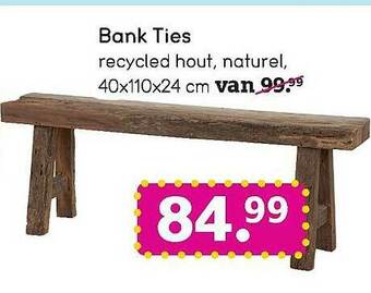 Leen Bakker Bank Ties aanbieding
