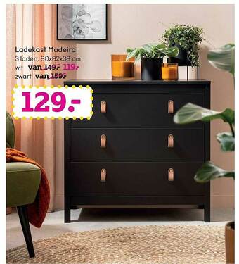 Leen Bakker Ladekast Madeira aanbieding