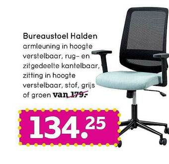 Leen Bakker Bureaustoel Halden aanbieding