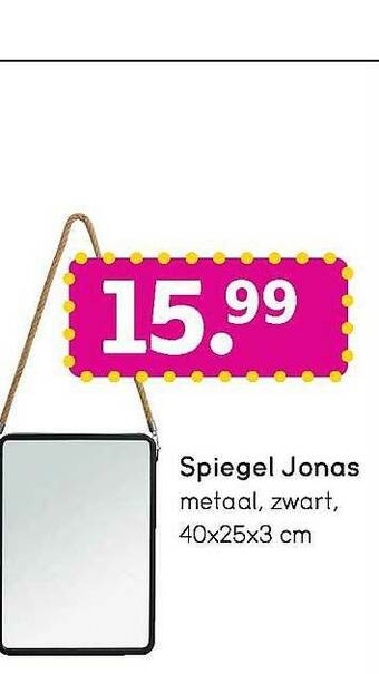 Leen Bakker Spiegel Jonas aanbieding