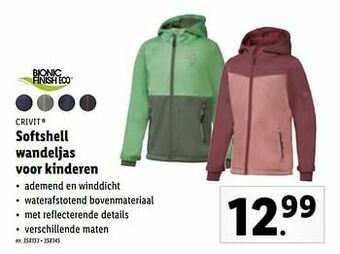 Lidl Softshell wandeljas voor kinderen aanbieding