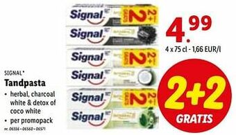 Lidl Tandpasta aanbieding