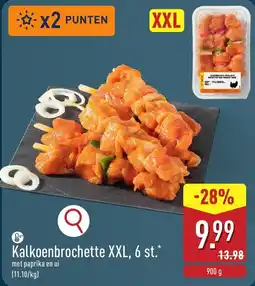 ALDI Kalkoenbrochette XXL aanbieding