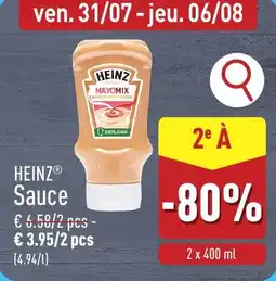 ALDI Heinz sauce aanbieding
