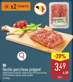 ALDI Hachis porc/veau préparé aanbieding