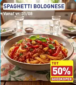 ALDI Spaghetti bolognese aanbieding
