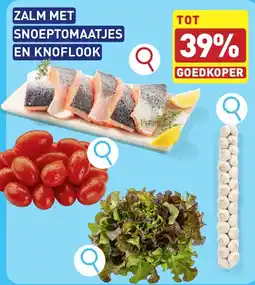 ALDI Zalm met snoeptomaatjes en knoflook aanbieding