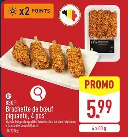 ALDI Brochette de bœuf piquante aanbieding