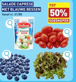 ALDI Salade caprese met blauwe bessen aanbieding