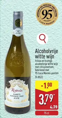 ALDI Alcoholvrije witte wijn aanbieding