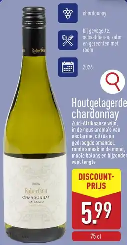 ALDI Houtgelagerde chardonnay aanbieding