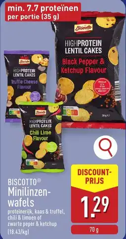 ALDI Biscotto minilizen-wafels aanbieding