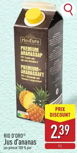 ALDI Rio d'oro jus d'ananas aanbieding