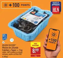 ALDI Golden seafood moules de zelande aanbieding