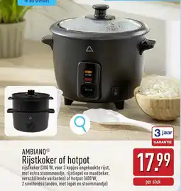 ALDI Ambiano rijstkoker of hotpot aanbieding