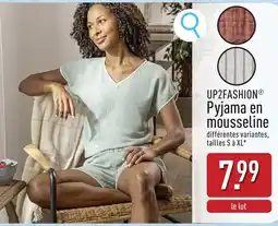 ALDI Pyjama en mousseline aanbieding