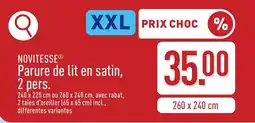 ALDI Novitesse parure de lit en satin aanbieding