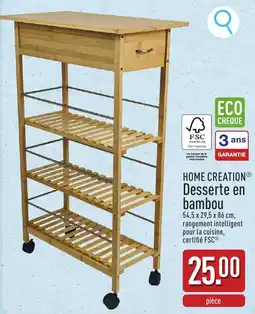 ALDI Desserte en bambou aanbieding