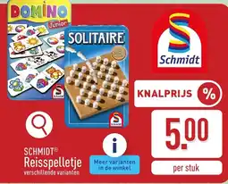 ALDI Schmidt reisspelletje aanbieding