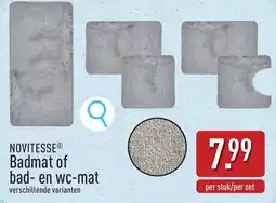 ALDI Novitesse badmat of bad- en wc-mat aanbieding