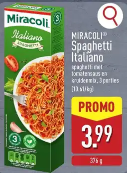 ALDI Miracoli spaghetti italiano aanbieding