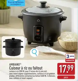 ALDI Ambiano cuiseur à riz ou faitout aanbieding