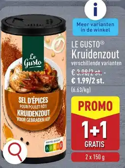 ALDI Le Gusto kruidenzout aanbieding