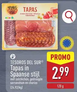 ALDI Tapas in Spaanse stijl aanbieding