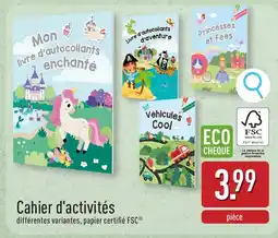 ALDI Cahier d'activités aanbieding