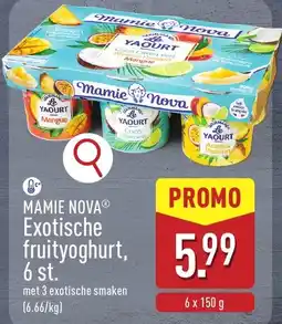 ALDI Mamie nova exotische fruityoghurt aanbieding