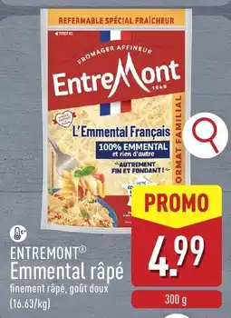 ALDI Entremont emmental râpé aanbieding