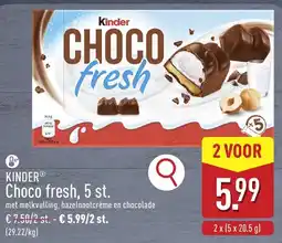 ALDI Kinder Choco fresh aanbieding