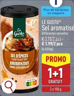 ALDI Le Gusto sel aromatisé aanbieding