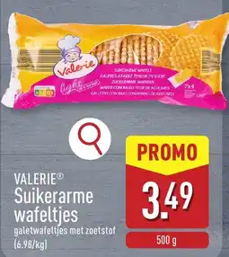 ALDI Valerie suikerarme wafeltjes aanbieding