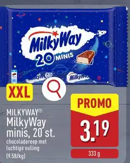 ALDI milkyway minis aanbieding