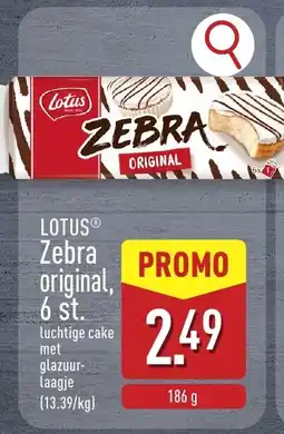 ALDI Lotus zebra original aanbieding