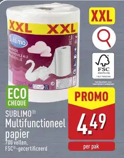 ALDI Sublimo multifunctioneel papier aanbieding