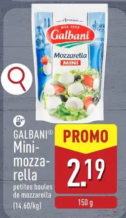 ALDI Galbani mini-mozzarella aanbieding